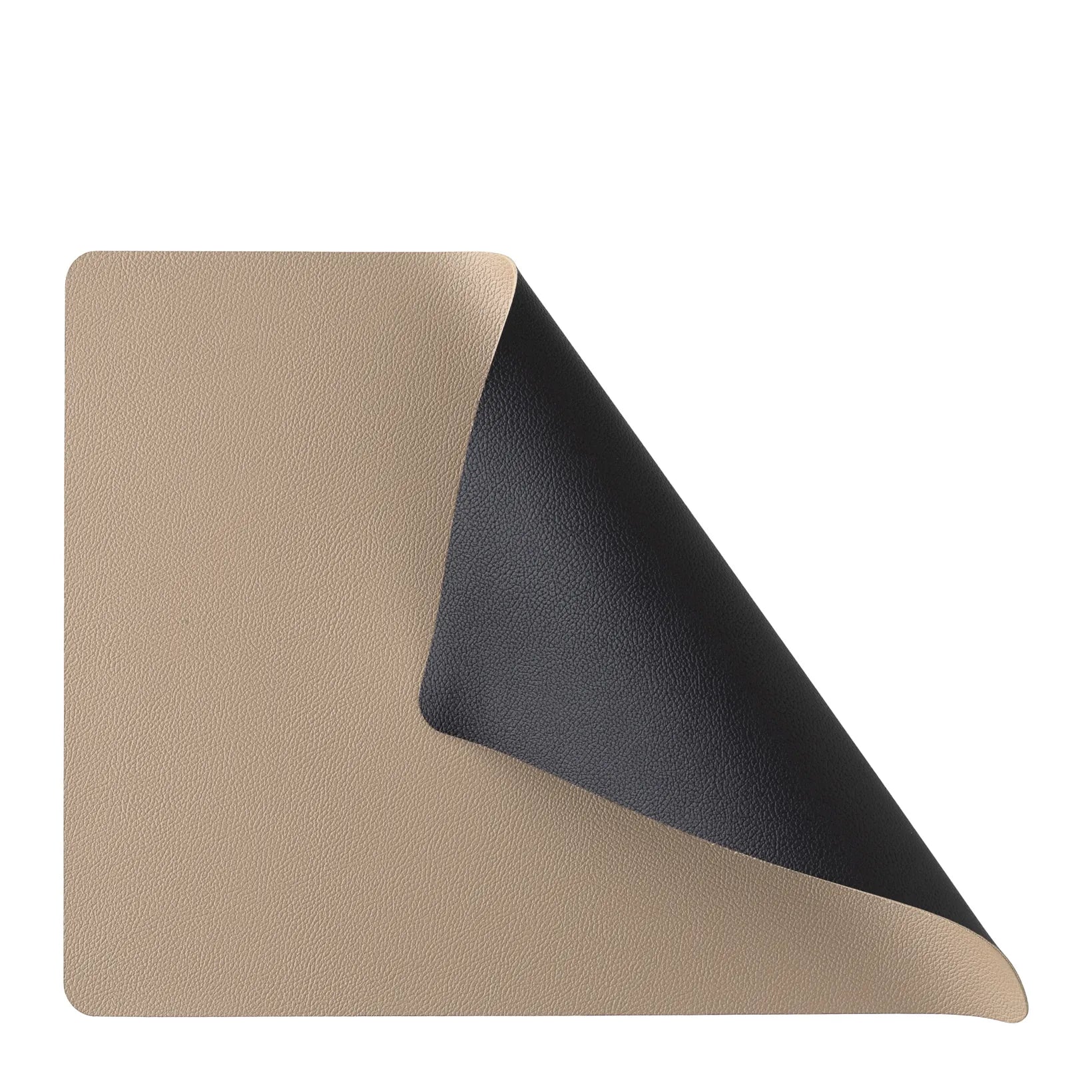 Wendbares rechteckiges Tischset Latte/Schwarz